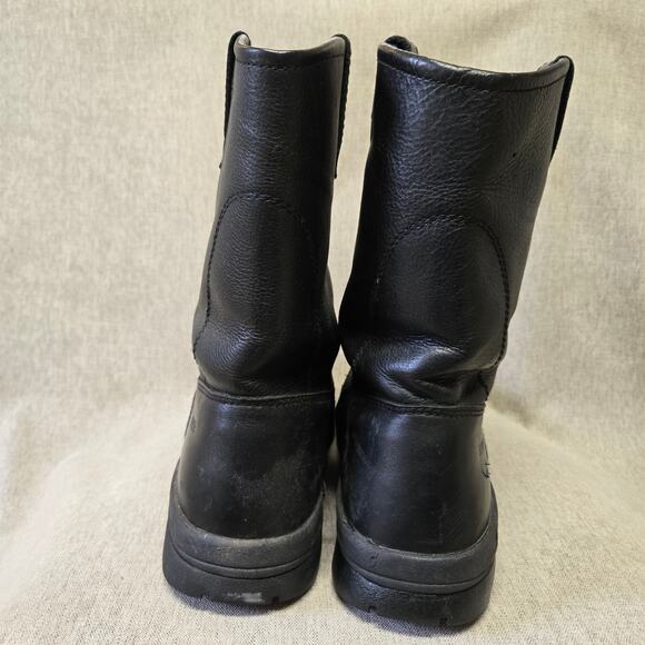 Hytest Mens Wellington Leather Work Boots Size 10 Slip Resistant Steel Toe - Picture 9 of 16